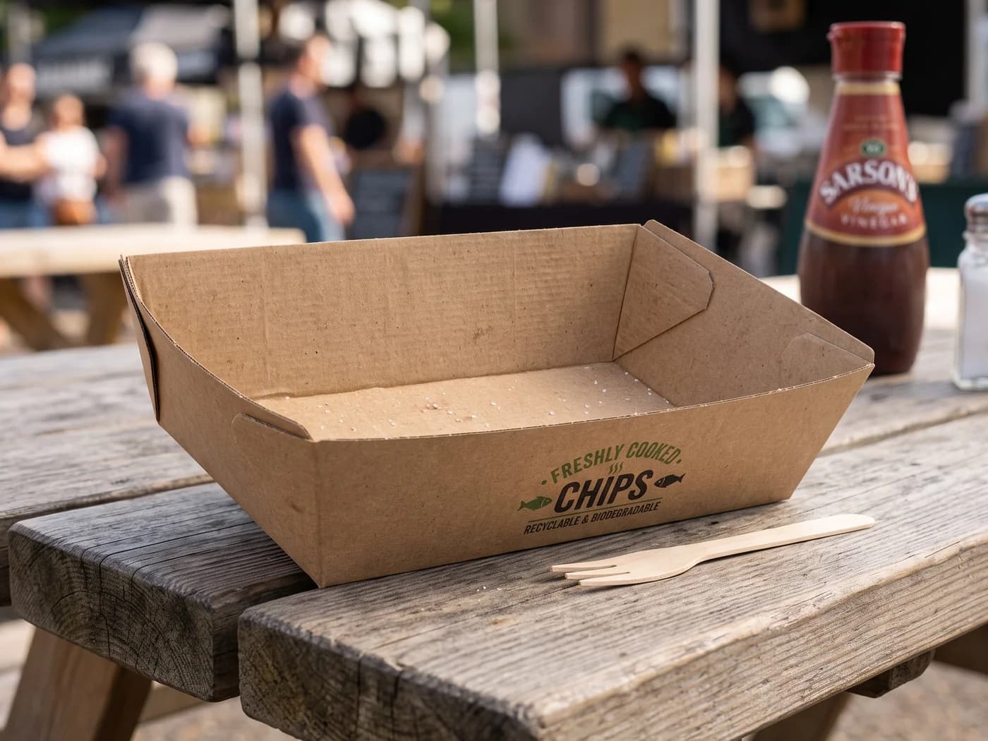 Cardboard Chip Tray