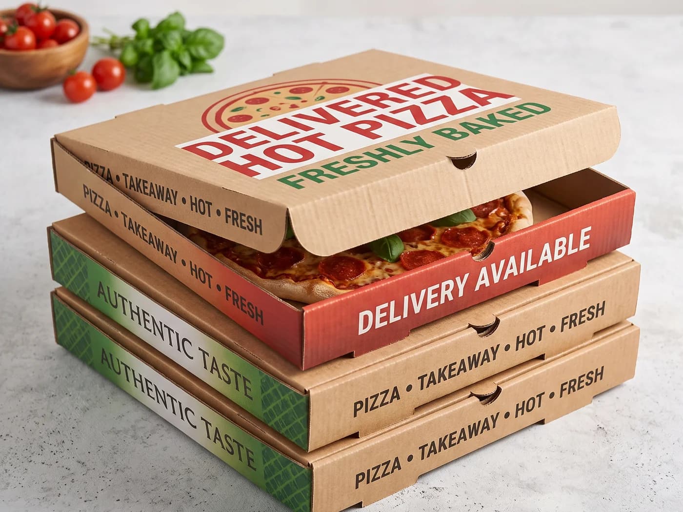 1-Colour Pizza Box 10"